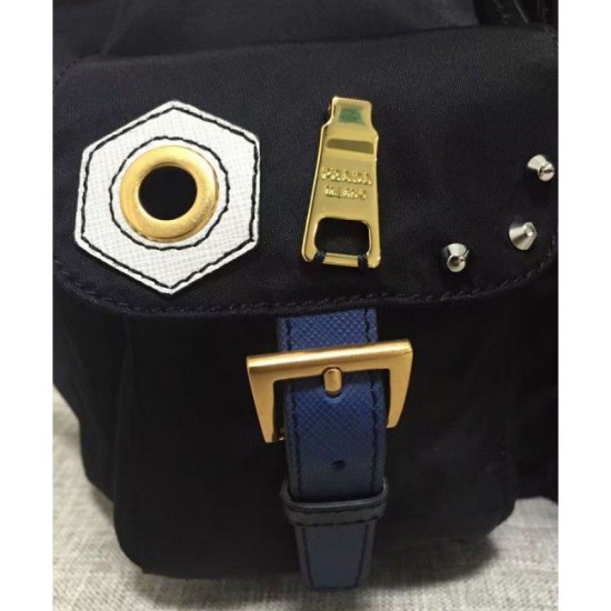Replica Prada Robot Small Two-Pocket Backpack 1BZ677 Yellow