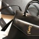 Replica YSL Saint Laurent Monogram Cabas Small Uptown Tote Bag Black