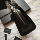Replica YSL Saint Laurent Monogram Cabas Small Uptown Tote Bag Black
