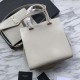 Replica YSL Saint Laurent Monogram Cabas Small Uptown Tote Bag White