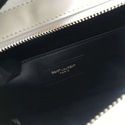 Replica YSL Saint Laurent Monogram Cabas Small Uptown Tote Bag White