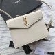 Replica YSL Saint Laurent Monogram Cabas Small Uptown Tote Bag White