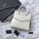 Replica YSL Saint Laurent Monogram Cabas Small Uptown Tote Bag White