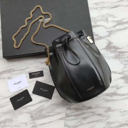 Replica YSL Saint Laurent Talitha Small Bucket Bag Black