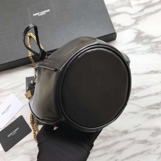 Replica YSL Saint Laurent Talitha Small Bucket Bag Black