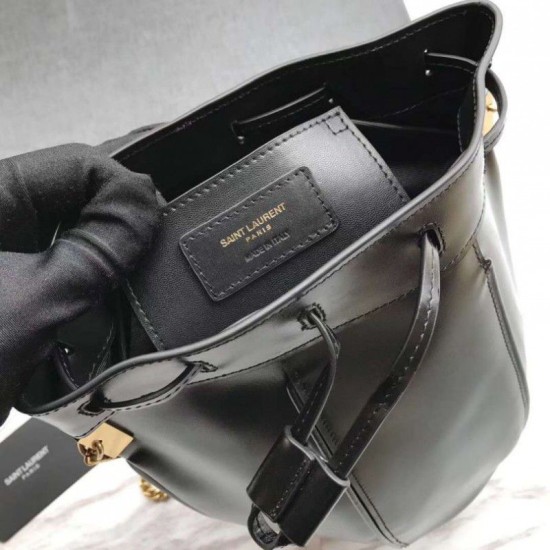 Replica YSL Saint Laurent Talitha Small Bucket Bag Black