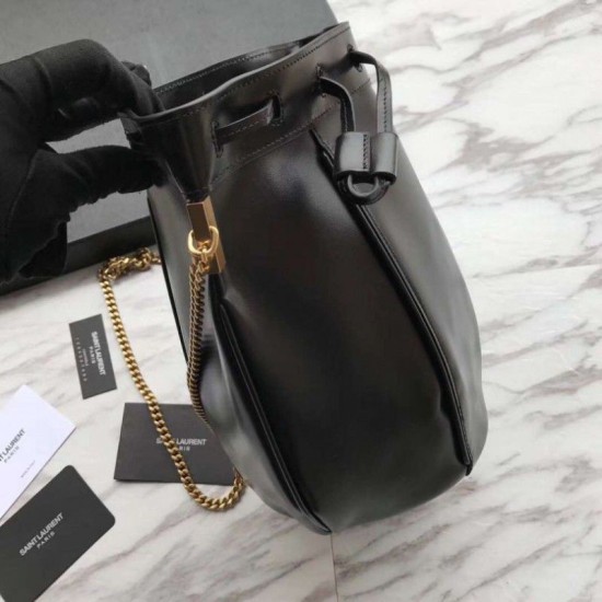 Replica YSL Saint Laurent Talitha Small Bucket Bag Black