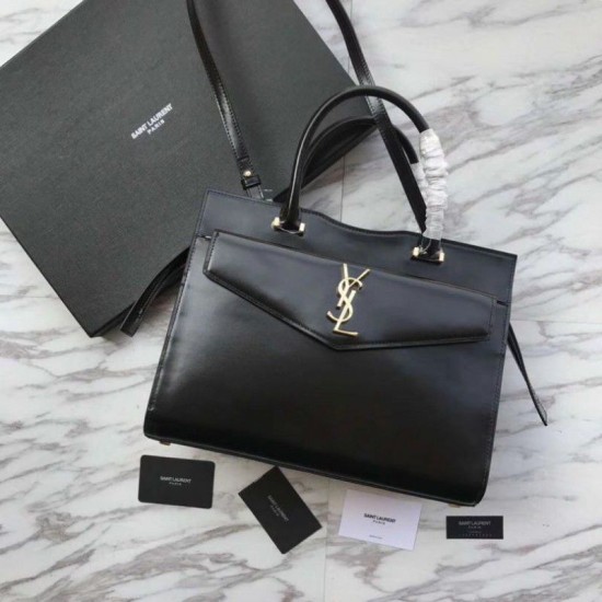 Replica YSL Saint Laurent Medium Monogram Cabas Uptown Tote Black