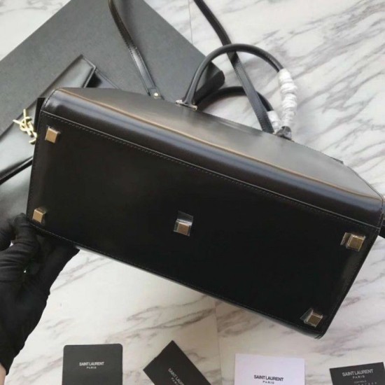 Replica YSL Saint Laurent Medium Monogram Cabas Uptown Tote Black