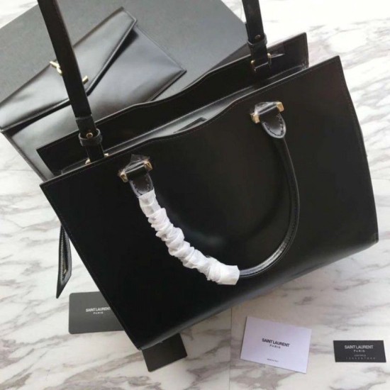 Replica YSL Saint Laurent Medium Monogram Cabas Uptown Tote Black