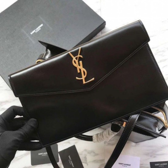 Replica YSL Saint Laurent Medium Monogram Cabas Uptown Tote Black