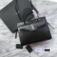 Replica YSL Saint Laurent Medium Monogram Cabas Uptown Tote Black