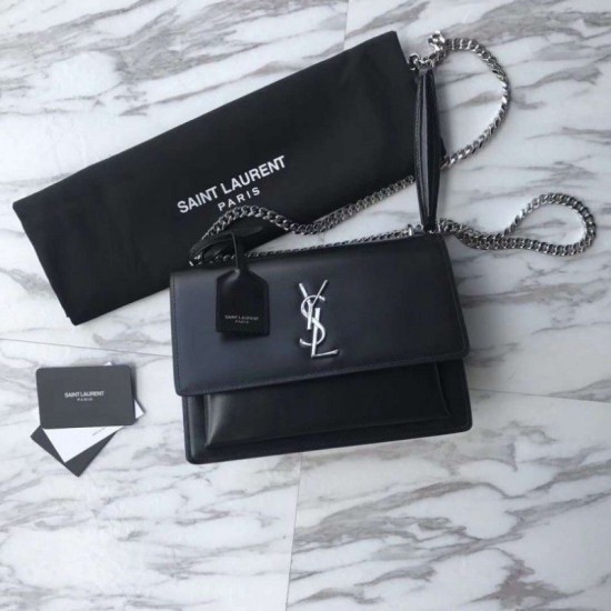Fake YSLSaint Laurent Medium Sunset Bag Black Replica Fake YSLSaint Laurent Medium Sunset Bag Black Replica