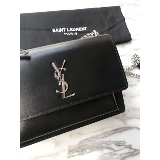 Fake YSLSaint Laurent Medium Sunset Bag Black Replica Fake YSLSaint Laurent Medium Sunset Bag Black Replica
