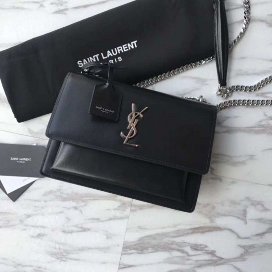 Fake YSLSaint Laurent Medium Sunset Bag Black Replica Fake YSLSaint Laurent Medium Sunset Bag Black Replica