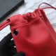 Fake YSL Saint Laurent Bucket Teddy Drawstring Bag Red Replica Replica YSL Saint Laurent Bucket Teddy Drawstring Bag Red