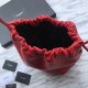 Fake YSL Saint Laurent Bucket Teddy Drawstring Bag Red Replica Replica YSL Saint Laurent Bucket Teddy Drawstring Bag Red