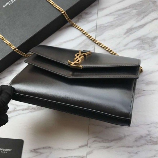 Replica YSL Saint Laurent Cassandra Bag With Monogram Slider Black Fake YSL Saint Laurent Cassandra Bag With Monogram Slider Black Replica
