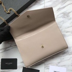 Replica YSL Saint Laurent Cassandra Bag With Monogram Slider Apricot