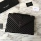 Replica YSL Saint Laurent Envelope Large Bag Grain Poudre Embossed Leather Silver Hardware Replica YSL Saint Laurent Envelope Large Bag Grain Poudre Embossed Leather Silver Hardware
