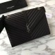 Replica YSL Saint Laurent Envelope Large Bag Grain Poudre Embossed Leather Silver Hardware Replica YSL Saint Laurent Envelope Large Bag Grain Poudre Embossed Leather Silver Hardware
