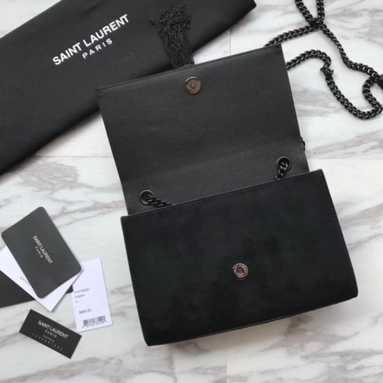 Replica YSL Saint Laurent Small Monogram Kate Diamond Bag Black