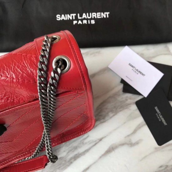 Replica YSL Saint Laurent Medium Niki Chain Bag Red Replica YSL Saint Laurent Medium Niki Chain Bag Red