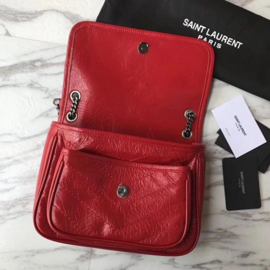 Replica YSL Saint Laurent Medium Niki Chain Bag Red Replica YSL Saint Laurent Medium Niki Chain Bag Red