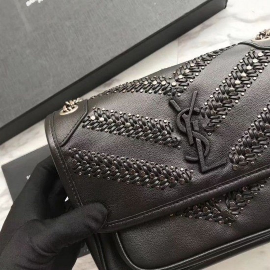 Replica YSL Saint Laurent Niki Mini Studs Flap Bag
