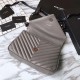 Fake YSL Saint Laurent Medium Monogram Kate Chain Shoulder Bag Light Gray Replica