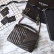 Fake YSL Saint Laurent Medium Monogram Kate Chain Shoulder Bag Gray Replica