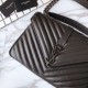 Fake YSL Saint Laurent Medium Monogram Kate Chain Shoulder Bag Gray Replica