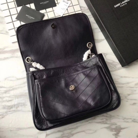 Replica YSL Saint Laurent Medium Niki Chain Bag Black