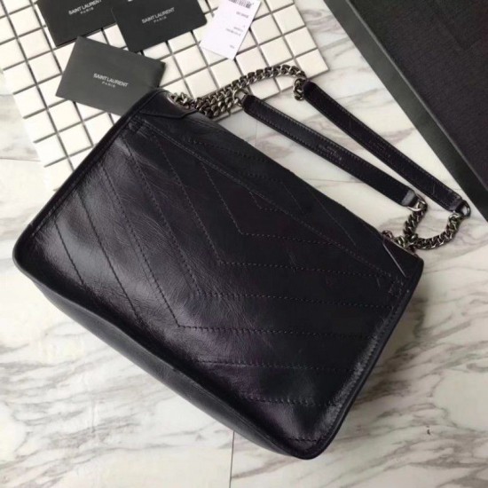 Replica YSL Saint Laurent Medium Niki Chain Bag Black
