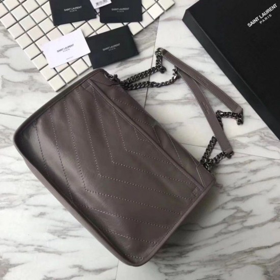Fake YSL Saint Laurent Medium Niki Chain Bag Grey Replica