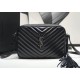 Fake YSL Saint Laurent Monogram Lou Lou Camera Bag Black Replica