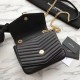 Fake YSLSaint Laurent Sulpice Matelasse Bag Black Replica