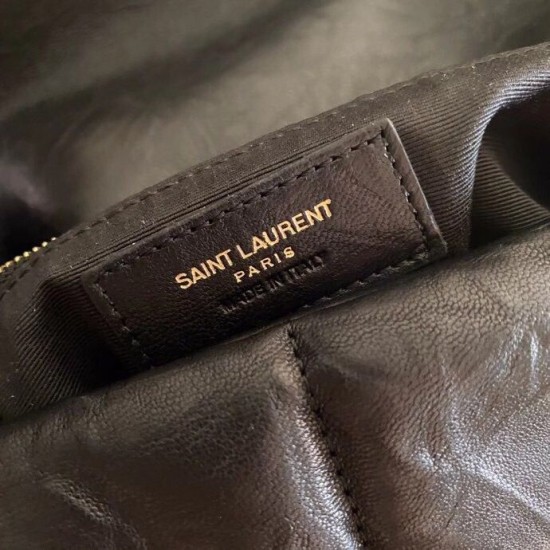 Replica YSL Saint Laurent Loulou Puffer Large Bag Quilted Wrinkly Matte Leather Black Replica YSL Saint Laurent Loulou Puffer Large Bag Quilted Wrinkly Matte Leather Black