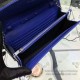 Replica Saint Laurent Blue Grained Matelasse Leather Chain Wallet Y221220 Replica Saint Laurent Blue Grained Matelasse Leather Chain Wallet Y221220