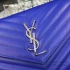 Replica Saint Laurent Blue Grained Matelasse Leather Chain Wallet Y221220 Replica Saint Laurent Blue Grained Matelasse Leather Chain Wallet Y221220