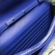 Replica Saint Laurent Blue Grained Matelasse Leather Chain Wallet Y221220 Replica Saint Laurent Blue Grained Matelasse Leather Chain Wallet Y221220