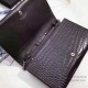Fake Saint Laurent Chain Wallet in Black Crocodile Embossed Leather 377829 Replica Replica Saint Laurent Chain Wallet in Black Crocodile Embossed Leather 377829