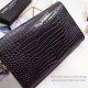 Fake Saint Laurent Chain Wallet in Black Crocodile Embossed Leather 377829 Replica Replica Saint Laurent Chain Wallet in Black Crocodile Embossed Leather 377829