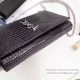 Fake Saint Laurent Chain Wallet in Black Crocodile Embossed Leather 377829 Replica Replica Saint Laurent Chain Wallet in Black Crocodile Embossed Leather 377829
