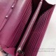 Fake Saint Laurent Chain Wallet in Burgundy Crocodile Embossed Leather 377829 Replica