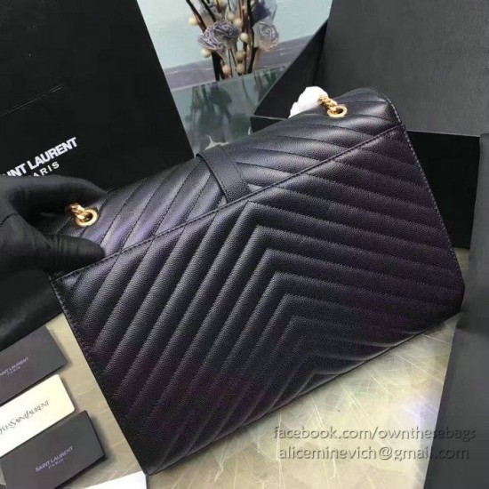 Replica Saint Laurent Classic Large Monogram Shoulder Bag in Black Grained Matelasse 396910 Fake Saint Laurent Classic Large Monogram Shoulder Bag in Black Grained Matelasse 396910 Replica