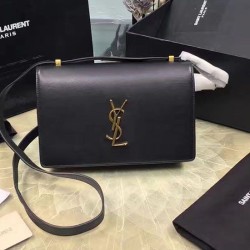 Replica Saint Laurent Dylan Black Calfskin Cross-body Bag 377827