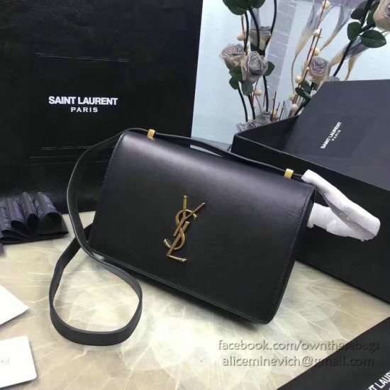 Replica Saint Laurent Dylan Black Calfskin Cross-body Bag 377827