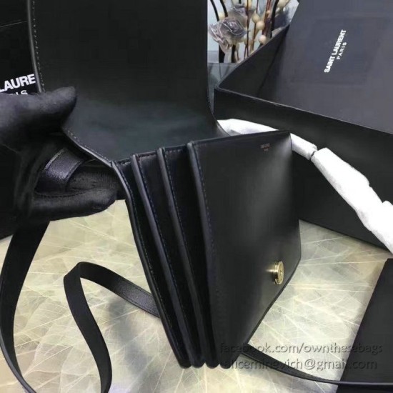 Replica Saint Laurent Dylan Black Calfskin Cross-body Bag 377827