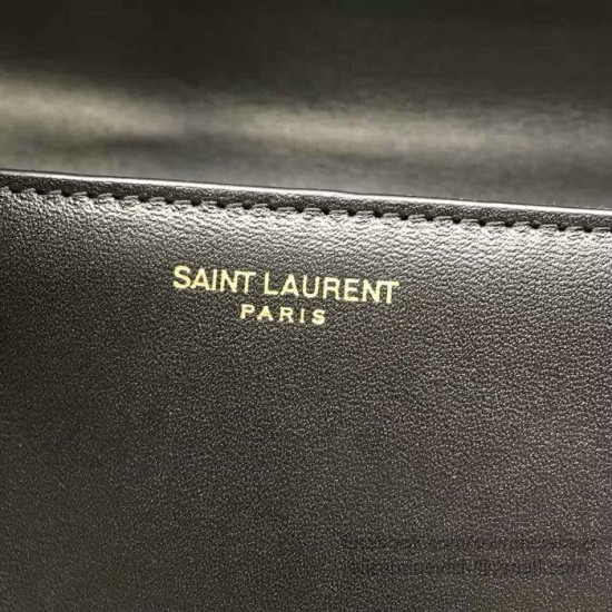 Replica Saint Laurent Dylan Black Calfskin Cross-body Bag 377827